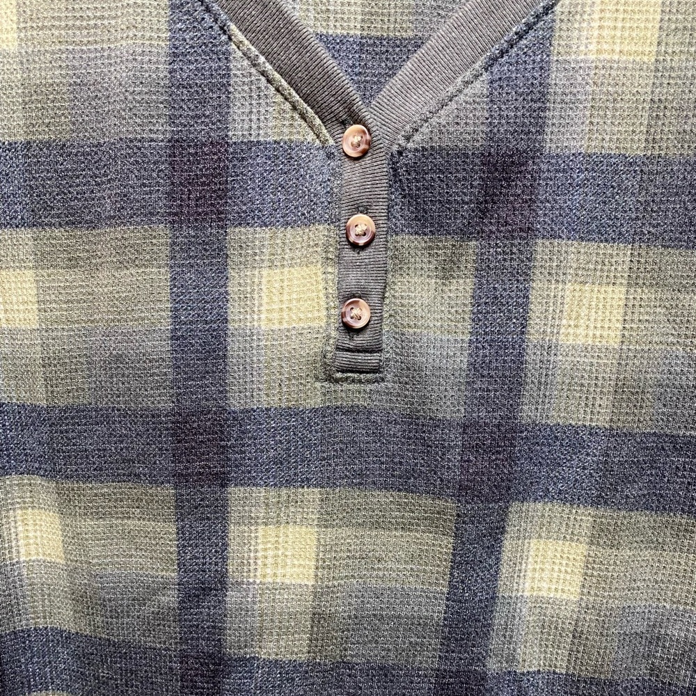 Terra & Sky Thermal Green Plaid Top Size 1XL - Picture 3 of 4